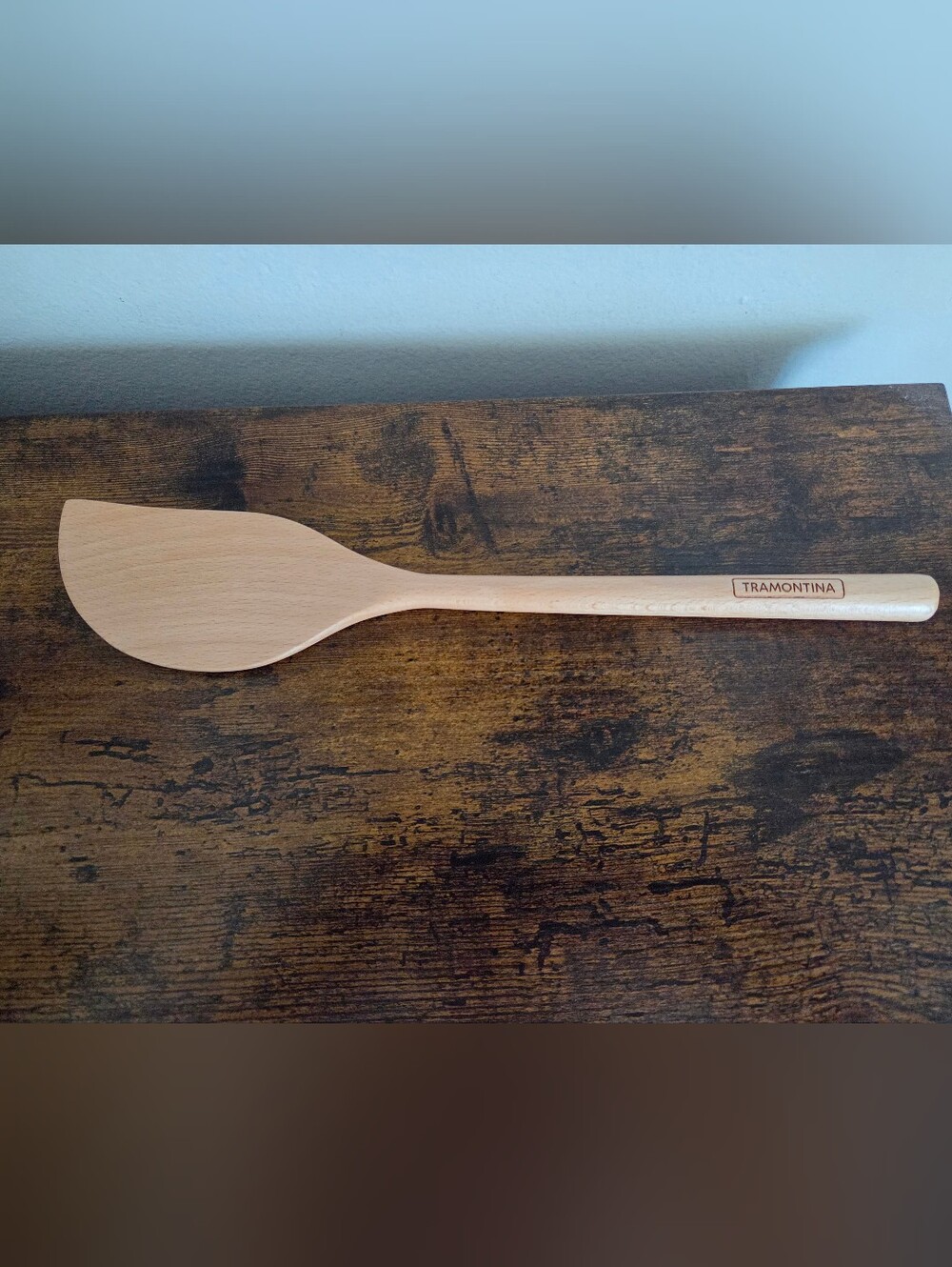 Tramontina Natural Wood Spatula - Beechwood Cooking Spoon
